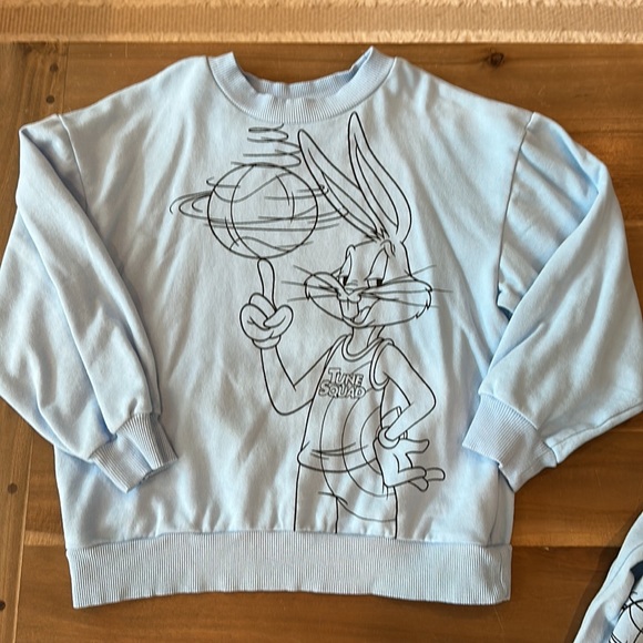 H&M x Space Jam bugs Bunny sweatshirt and joggers set - Picture 2 of 7